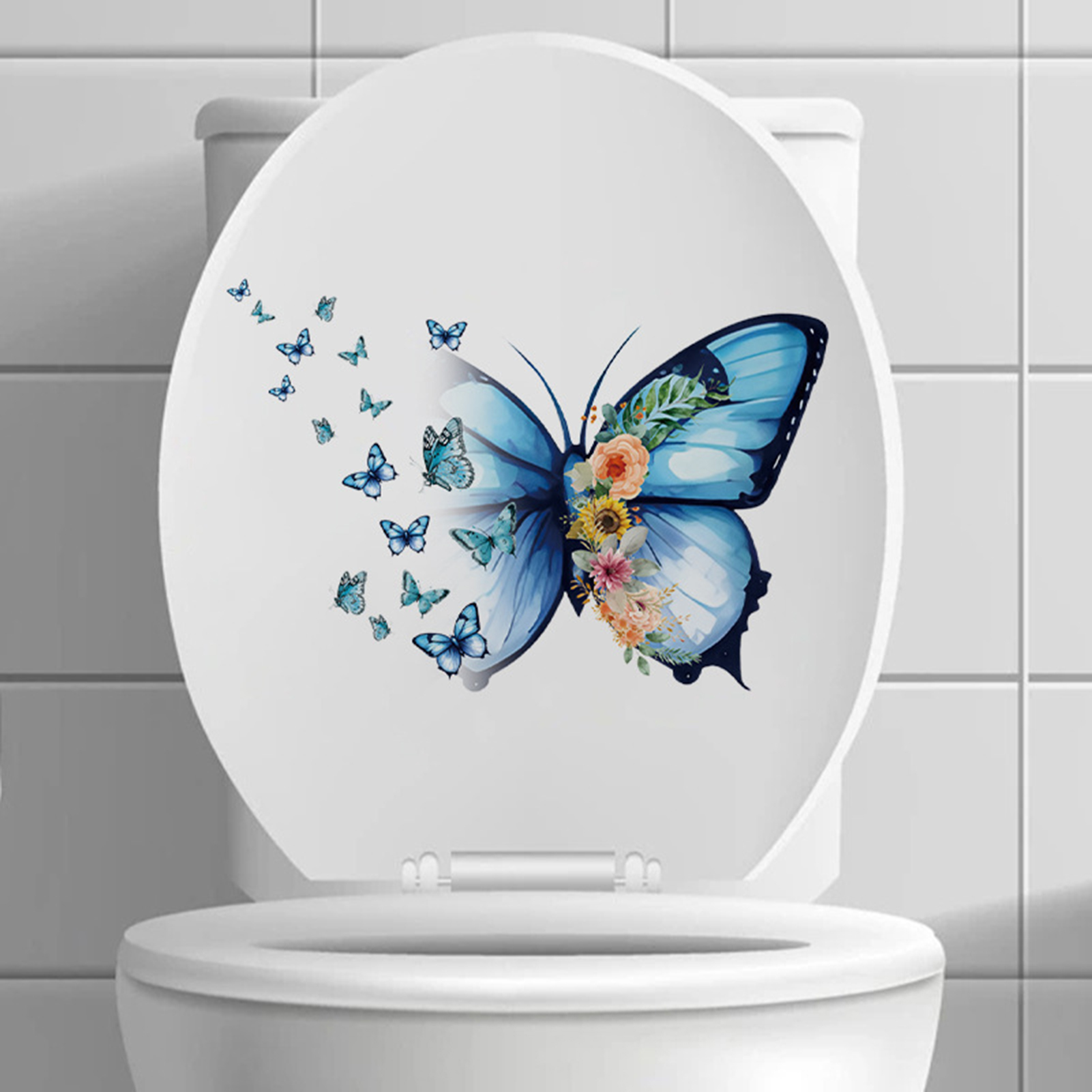 Sunjoy Tech Toilet Lid Sticker Self Adhesive Strong Stickiness