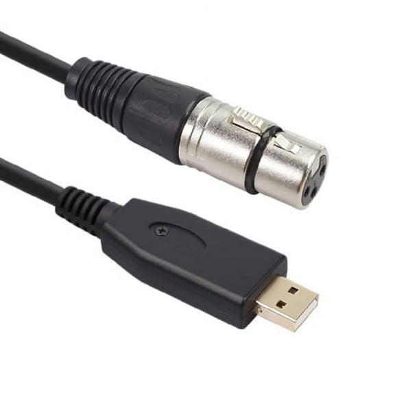 Sunjoy Tech USB Microphone Cable, USB Male to XLR Female Mic Link Converter Cable Studio Audio Cable Connector Cords Adapter for Microphones or Recording