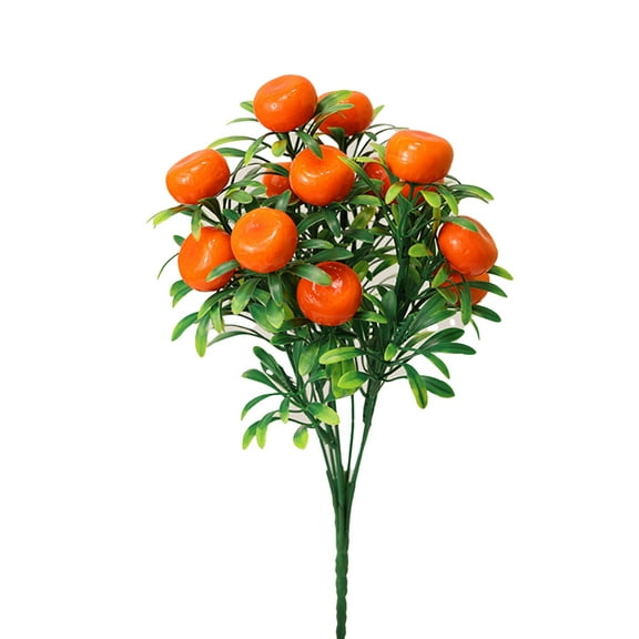 Sunjoy Tech Vivid Appearance Realistic Artificial Fruit Artificial Orange Lemon Tree with Green Leave Branch Home Decor