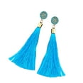 thumbnail image 1 of Sunjoy Tech Women Fashion Bohemian Earrings, Jewelry Long Tassel Fringe Boho Hoop Drop Dangle Super Long Funky Chandelier Dangle, 1 of 4