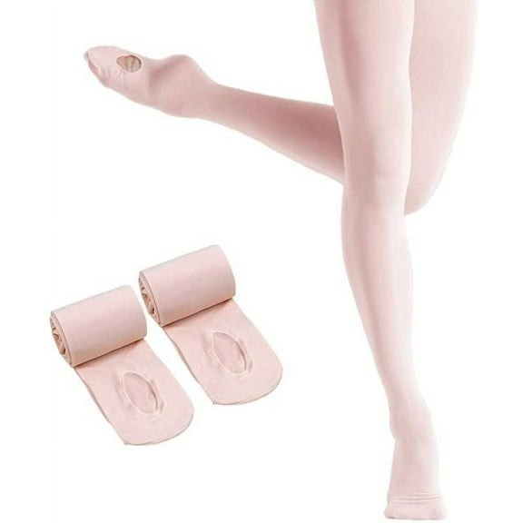Sunjoy Tech Women Girls Stretchy Dance Tights Comfort Leggings Pants Elastic Ballet Footed Convertible Tights Pantyhose for Adult Kids