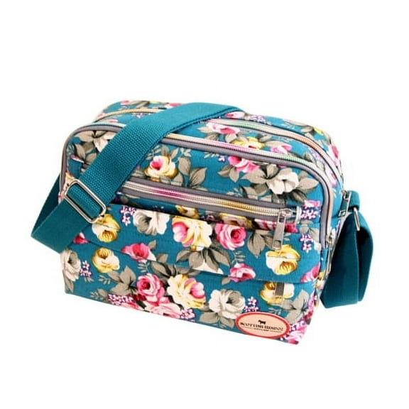 Sunjoy Tech Women Small Crossbody Bag Lightweight Over Shoulder Purse with Zipper Pocket Fashion Floral Handbag