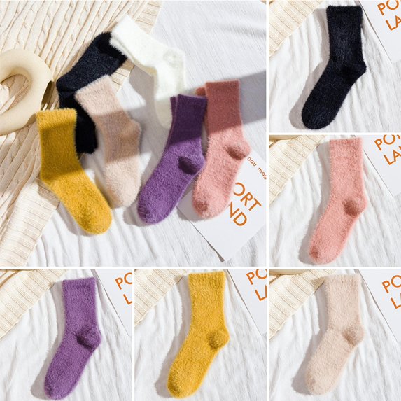 Sunjoy Tech Women Socks,Coral Fleece soft Winter Socks for Daily Wear Warm Keeping