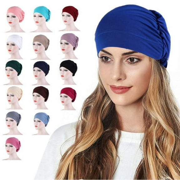 Sunjoy Tech Women Turban Chemo Cap, Soft Knotted Night Sleep Beanie Bonnet Chemo Hat Cover Wrap Headwear