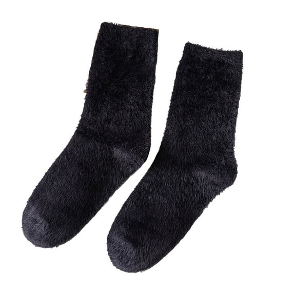 Sunjoy Tech Women Warm Super Soft Plush Slipper Socks, Winter Fluffy Crew Socks, Casual Home Sleeping Fuzzy Cozy Socks