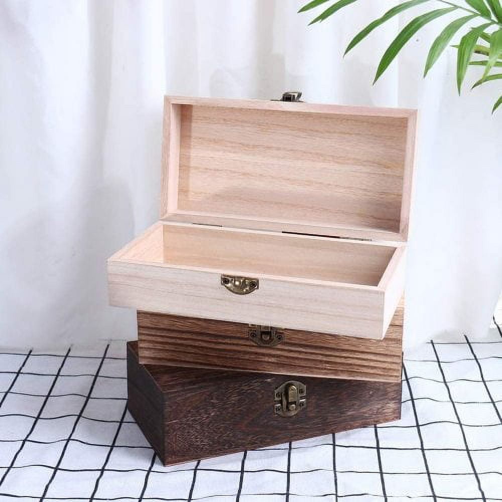 Plain wooden jewelry box deals