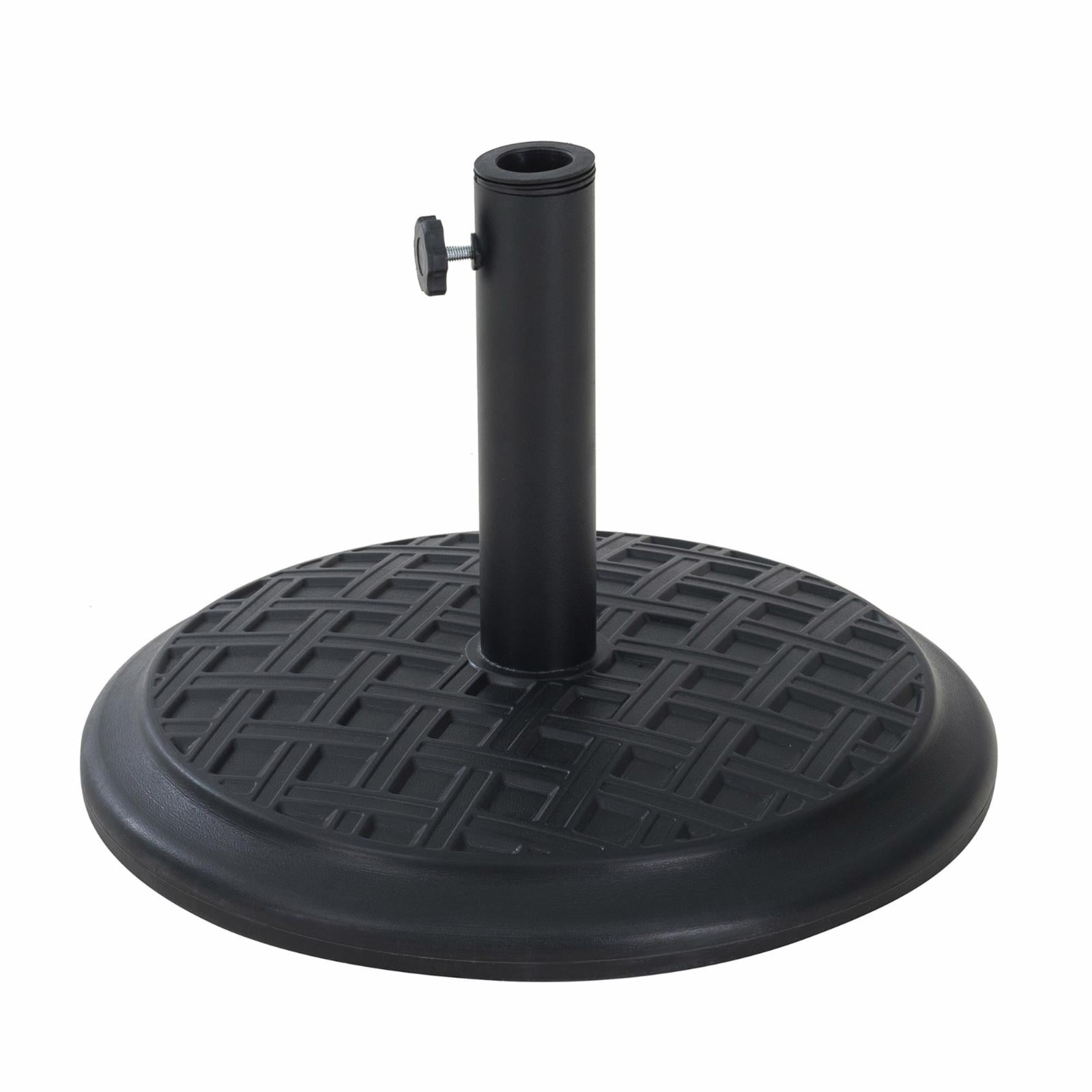 Sunjoy Universal 33 lb. Black Heavy Duty Cement Filled Patio Umbrella ...