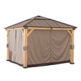 thumbnail image 1 of Sunjoy Universal Curtains for 11 ft. ×11 ft. Wood-Framed Gazebos, 1 of 4