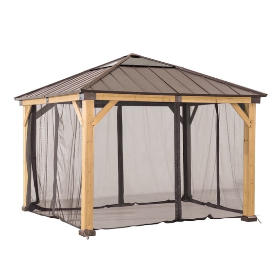 Sunjoy Universal Mosquito Netting for 9 ft.  9 ft. Wood-Framed Gazebos