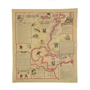 Sunken Buried Treasure Shipwreck Map Pirates Captain Kidd Blackbeard Calico Jack