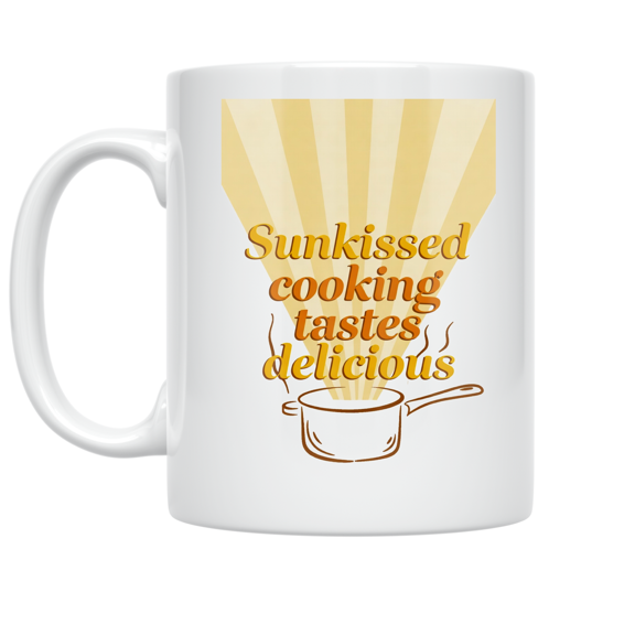 Sunkissed Cooking Tastes Delicious - Cooking Enthusiast - 11 oz Ceramic Coffee Mug