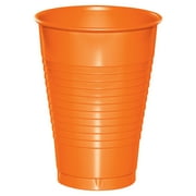 Sunkissed Orange 12 oz Plastic Cups for 20 Guests