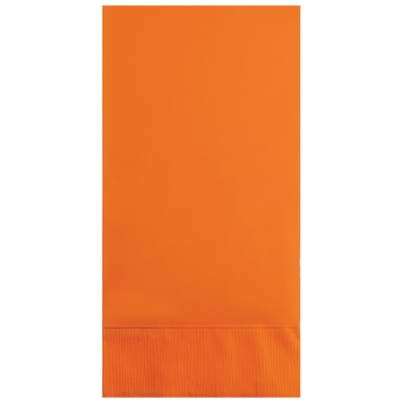 Sunkissed Orange Paper Guest Towels 48 Count for 24 Guests