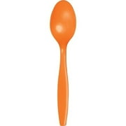 Sunkissed Orange Plastic Spoons