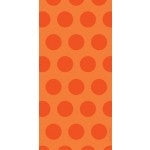Sunkissed Orange Two-Tone Polka Dot Cello Bag (Pack of 20)