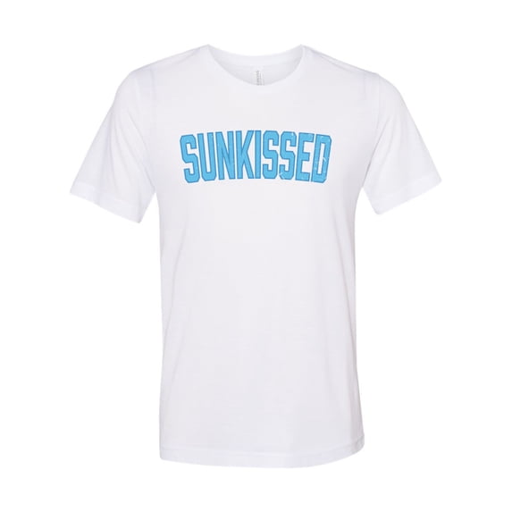 Sunkissed, Summer Shirt, Vacation Shirt, Unisex it, Swimsuit Cover, Gift For Her, Sunkissed Shirt, Boat Shirt, Vacay Shirt, Beach Shirt, White, LARGE