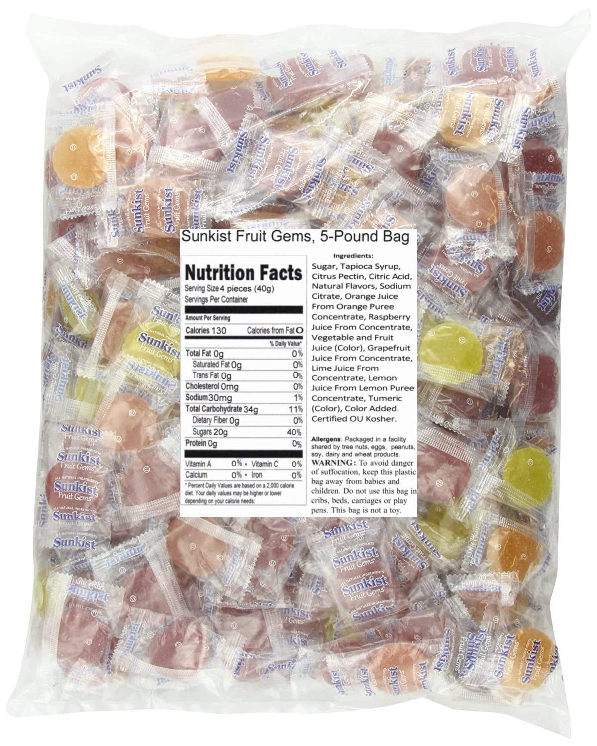 Sunkist Fruit Gems, 5-Pound Bag - Walmart.com
