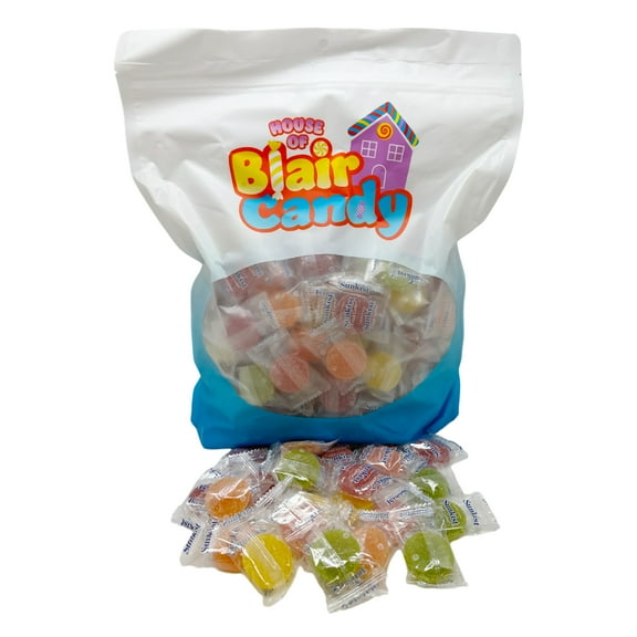 Sunkist Fruit Gems | 5 Pound Resealable Stand Up Bag | Individually Wrapped Candies