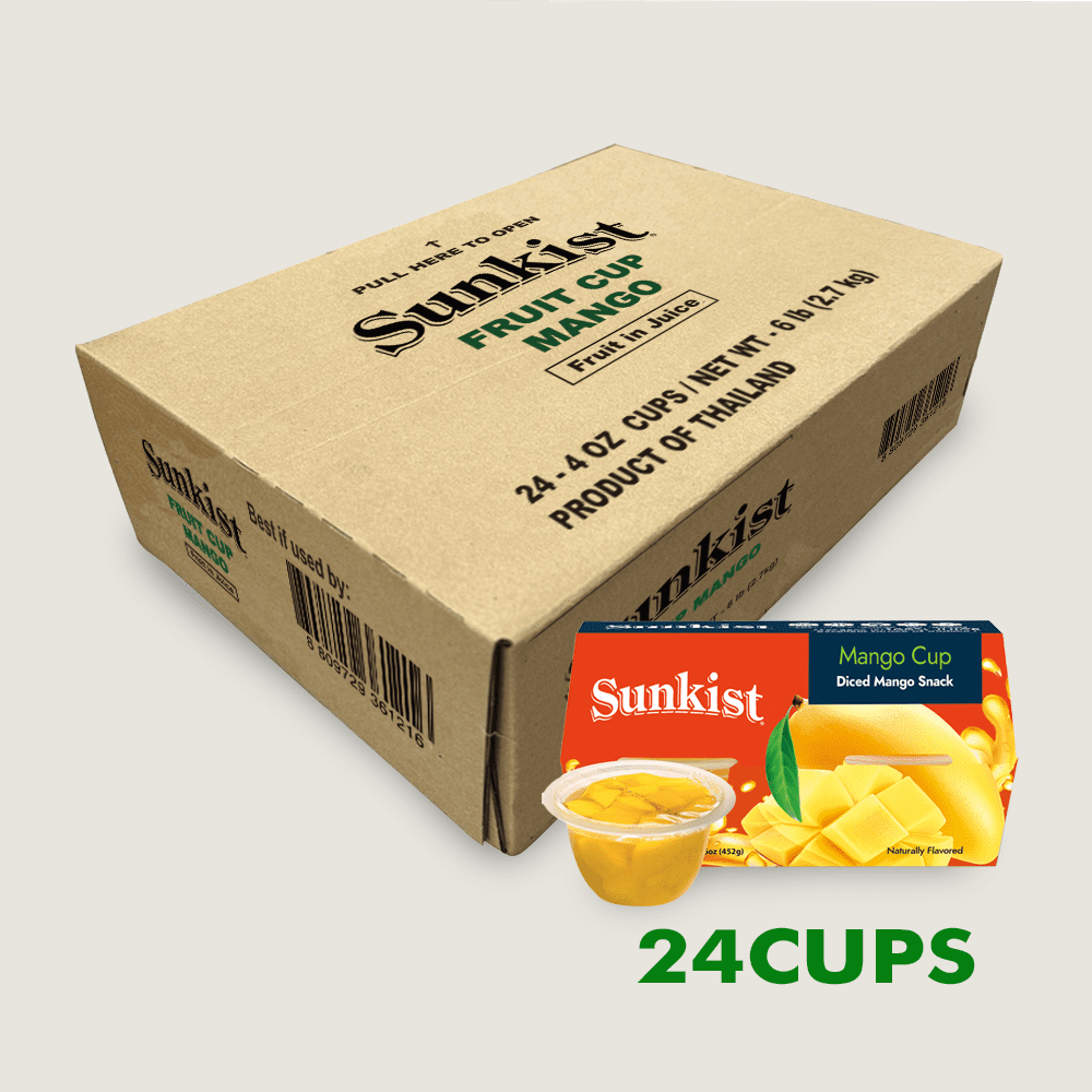 Sunkist Mango Fruit Cup 4oz 24counts - Walmart.com