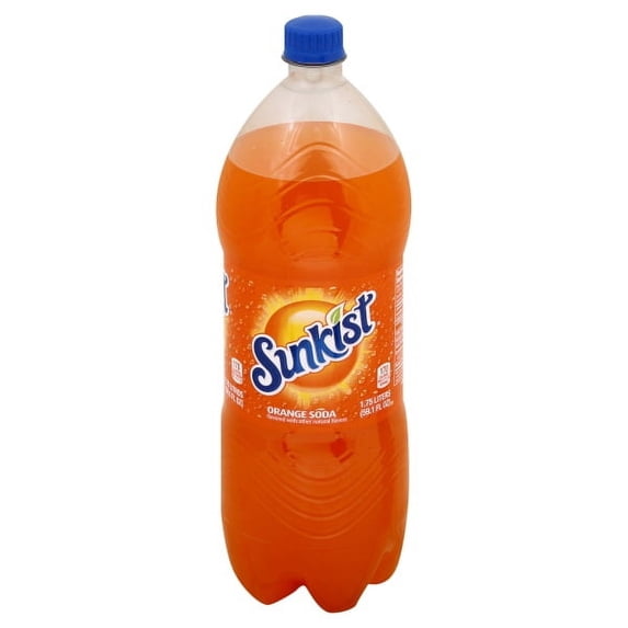 Sunkist Orange 1.75 Lt Bottle, Soda Pop, Allergens Not Contained
