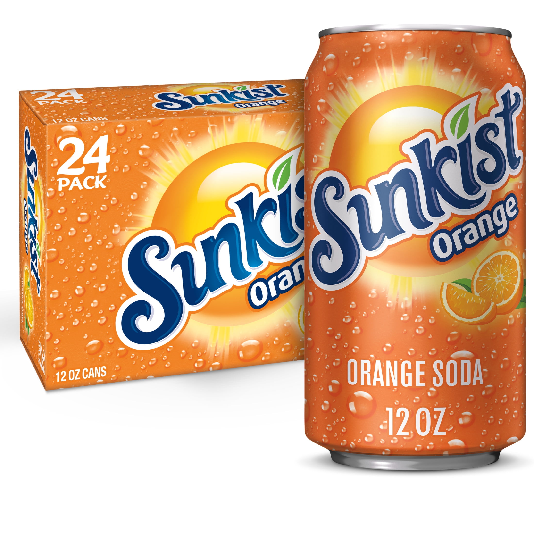 Sunkist Orange Soda, 12 fl oz, 24 pack