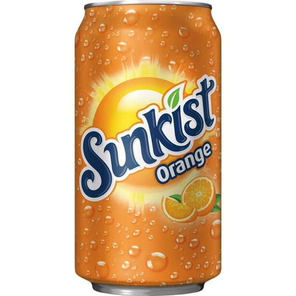 Sunkist Orange Soda Pop, 12 fl oz, 6 Pack Cans