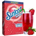 thumbnail image 1 of Sunkist Soda Strawberry Singles To Go Drink Mix, Sugar-Free Caffeine-free Non-carbonated Water Enhancer Powder Sticks Beverage 6 Boxes - 6 Sachet per Box - 36 Total Servings & CUSTOM Storage Carrier, 1 of 8