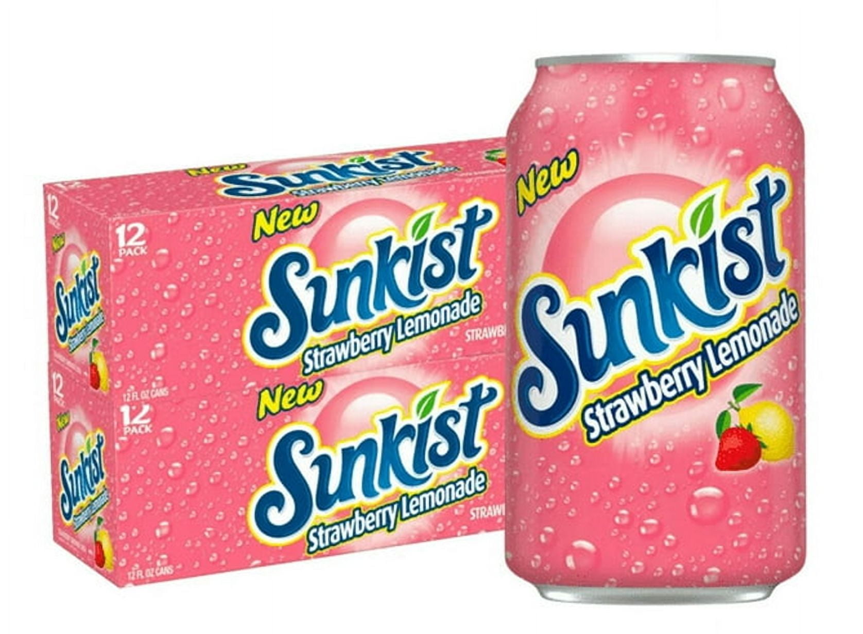 Sunkist Strawberry Lemonade -12 fl oz (Pack of 24)