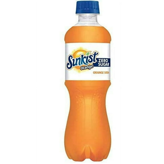 Sunkist Zero Sugar Orange Soda, 24 Pack, 20 Oz Bottles