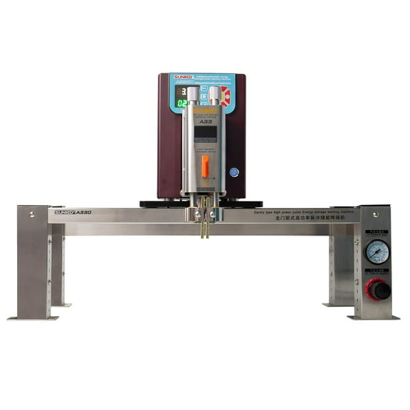 Sunkko A330H Gantry-style Pneumatic Battery Spot Welder 42 KW Capacitor Energy Storage Pulse Welding Machine