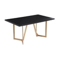 thumbnail image 1 of Sunland Black with Bronze Accents Wood Rectangular Dinette Table, 1 of 2