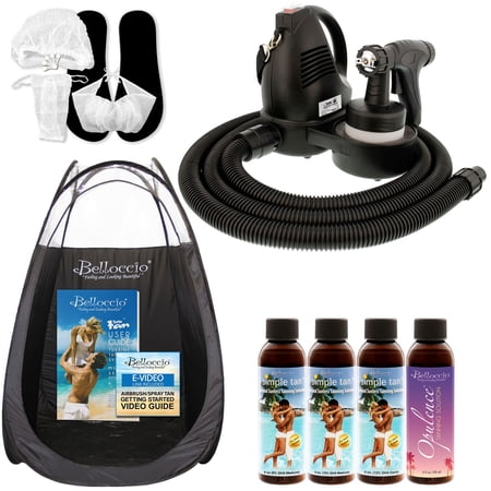 Sunless Airbrush HVLP SPRAY TANNING SYSTEM 4 Simple Tan DHA Solutions Tent