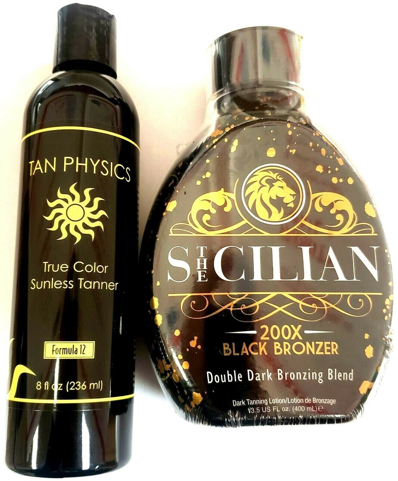 Sunless Self Tanner & The 200X Black Tanning Lotion