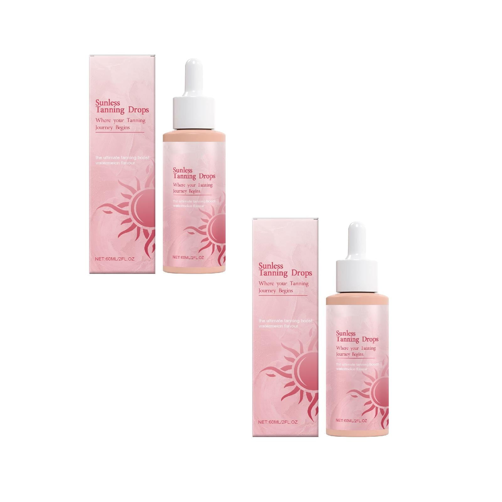 Sunless Tanning Drops , 60ML Moisturizing Bronzing Tanner for Face & Body, Self Tanning 4/3/2/1PCS