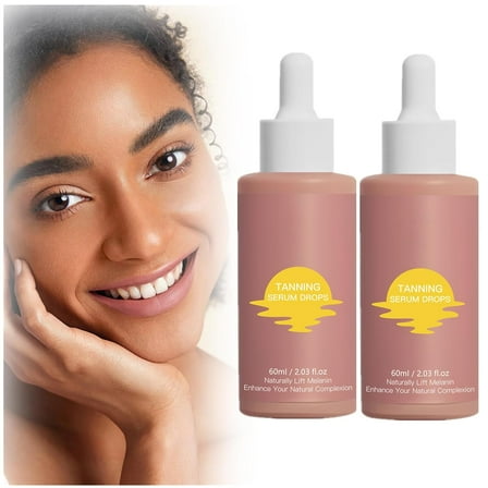 Sunless Tanning Drops, Self Tanning Serum Drops for Face Body Tanner, Bronzer Self Tanning Drops for Dark Fake Tan, Enhancing Your Natural Skin Tone and Give Skin a Healthy,Radiant Glow