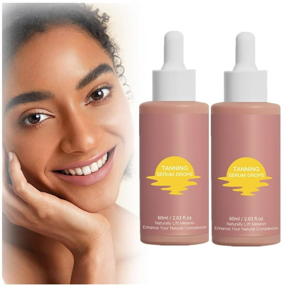 Sunless Tanning Drops, Self Tanning Serum Drops for Face Body Tanner, Bronzer Self Tanning Drops for Dark Fake Tan, Enhancing Your Natural Skin Tone and Give Skin a Healthy,Radiant Glow