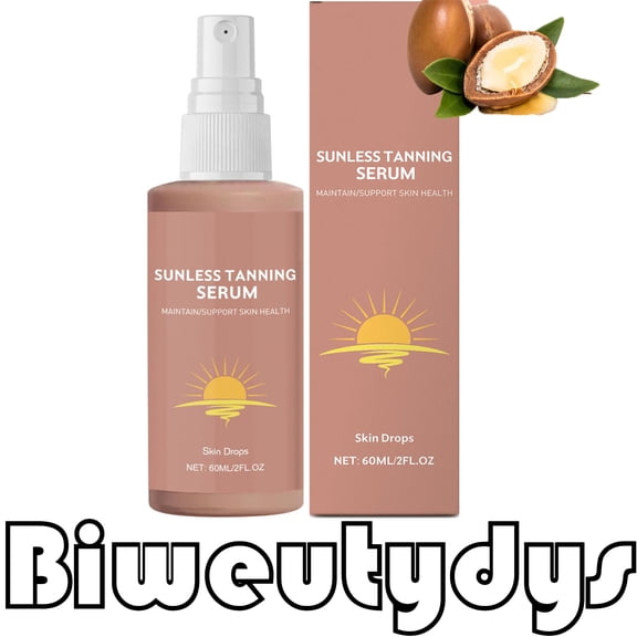 Sunless Tanning Spray,Tanning Spray,Herbal Sunless Tanning Essences Spray Promotes Melanin Production And Prevents Sunburn And Photosensitivity Essences(1pc 60ml/2.03fl.oz)from Biweutydys