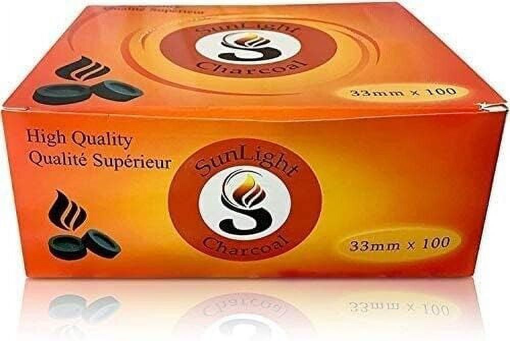 Sunlight Tablets Sunlight Charcoal Tablets for Incense Quick Light Coal Tablets 33 mm ...