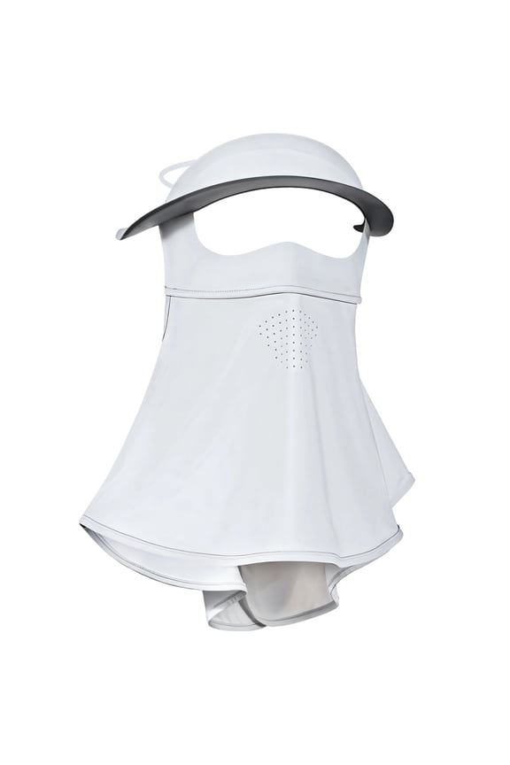 Sunlight Protection Sun Hat with Detachable Face Mask, UPF 50+ Full-Face Coverage for Women, Breathable and Adjustable, Wide Brim for Extra Sun Protection, Lightweight and Foldable
