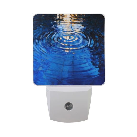 Sunlight Reflected on Lake LED Night Light with Smart Sensor Plug Into Wall Dusk to Dawn 2 packs