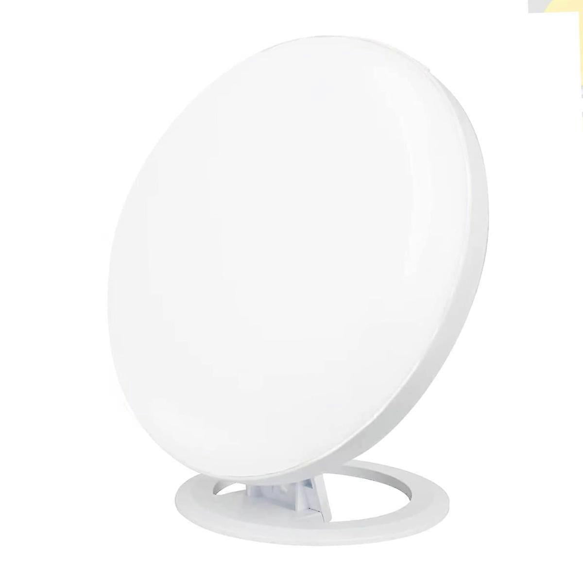 Sunlight Simulation Lamp, Full Spectrum UV-Free LED Light, Portable Design & Sunrise Alarm Clock, Adjustable Brightness & Color, for Mood Boost &