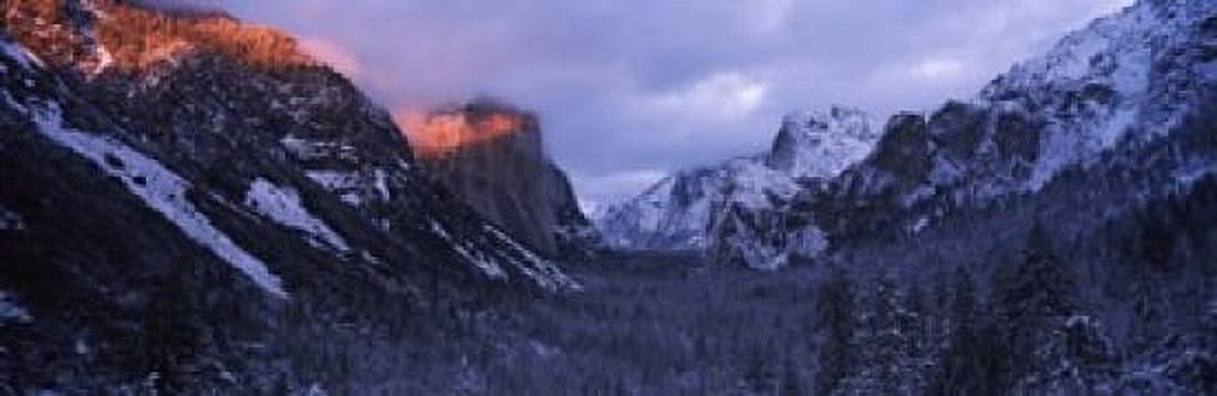 Sunlight falling on a mountain range Yosemite National Park California USA Canvas Art - Panoramic Images (18 x 6)