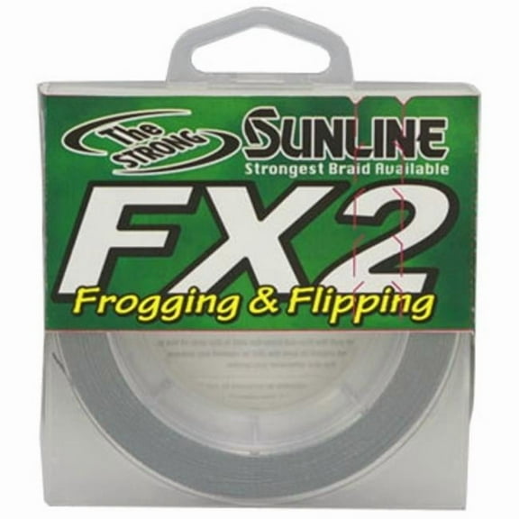 Sunline 63039846 FX2  Braid Fishing Line Fishing Line Dk Green 300 Yards 50 lb 8 Strand