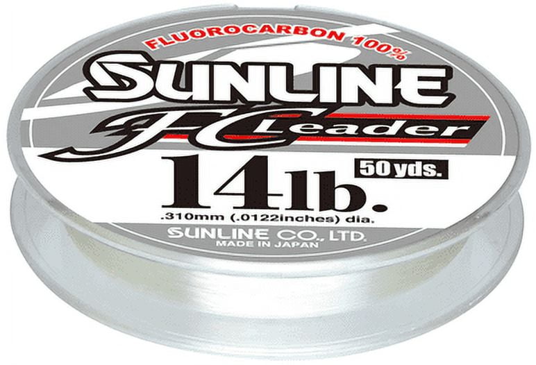 Sunline 63041850 FC Fluorocarbon Leader 8 lb 50 Yards Clear Spool 