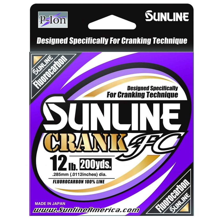 Sunline 63043012 Crank FC 100% Fluorocarbon Line Clear 600 Yards