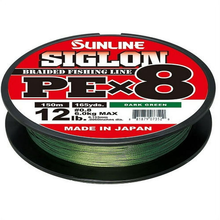 Sunline 63053452 Dark Green 165 yd 20 lb Braided Fishing Line