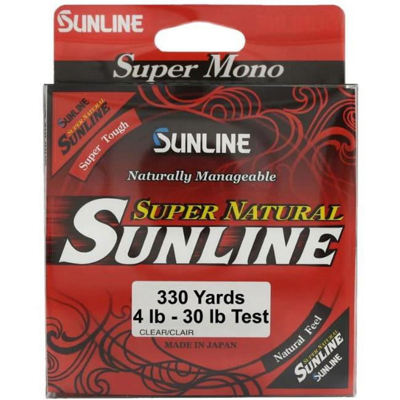 Sunline 63758740 4 lbs 330 Yards Super Natural Clear Monofilament Line