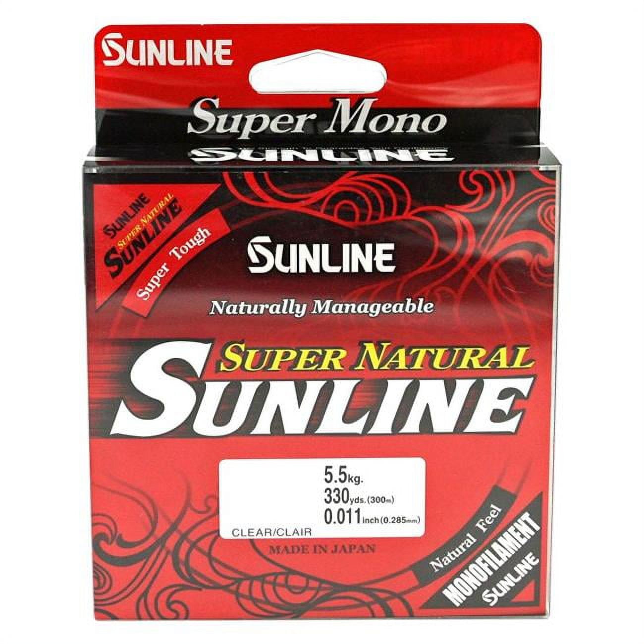 Sunline 63758742 Super Natural Monofilament Fishing Line 6 Lb 330 Yards  Natural Clear Spool 