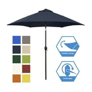 Sunline 9 ft Crank Open Push Tilt Fiberglass Ribs Aluminum Pole Market Patio Umbrella