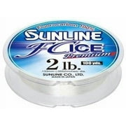Sunline FC Ice Premium Ice Fishing Fluorocarbon 100 Yards Clear, 1 pound